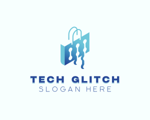 Tech Shopping Bag logo design