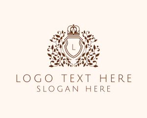 Victorian - Crown Royal Shield logo design