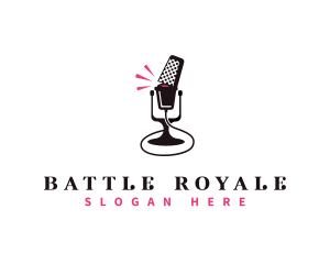 Radio - Microphone Podcast Entertainment logo design