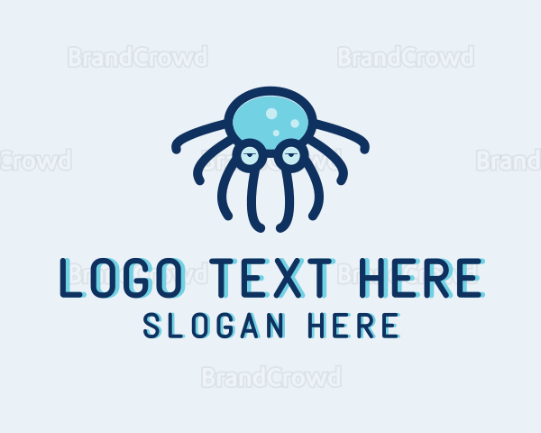 Marine Octopus Sunglasses Logo