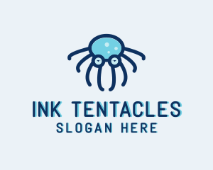 Marine Octopus Sunglasses  logo design