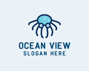 Marine Octopus Sunglasses  logo design