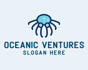 Marine Octopus Sunglasses  logo design