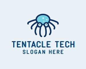 Marine Octopus Sunglasses  logo design