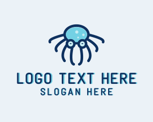 Nerd - Marine Octopus Sunglasses logo design