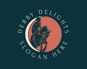 Derby - Equestrian Horseback Rider logo design