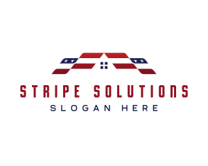 Flag Roofing USA logo design