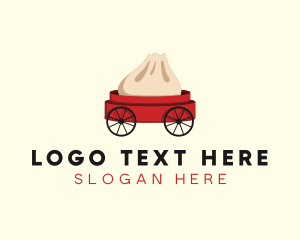 On The Go - Dimsum Food Cart logo design