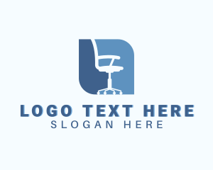 Home Staging - Office Chair Furniture logo design