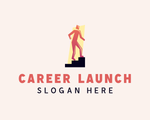 Human Career Leadership logo design