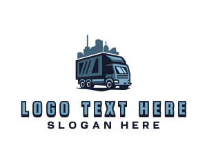 Haulage - Truck Delivery Courier logo design