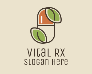 Prescription - Leaf Capsule Pharmacy logo design