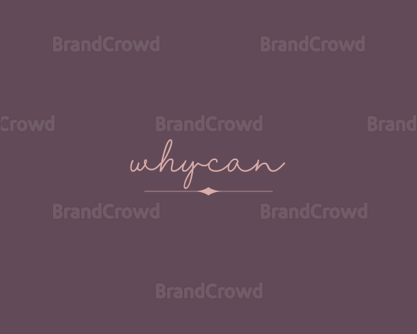 Feminine Elegant Cursive Logo