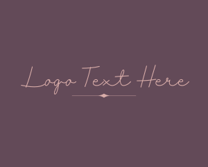 Calligraphy - Feminine Elegant Cursive logo design