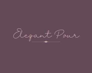 Feminine Elegant Cursive logo design