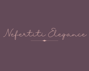 Feminine Elegant Cursive logo design