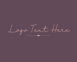 Word - Feminine Elegant Cursive logo design