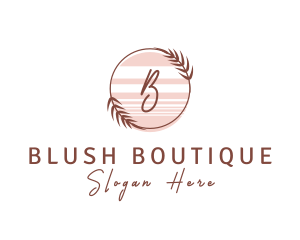 Leaf Feminine Boutique logo design