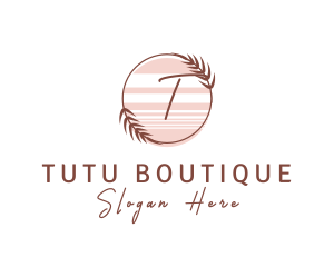 Leaf Feminine Boutique logo design