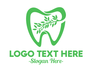 Green Tooth - Green Dental Dentist logo design