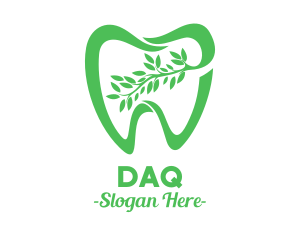 Odontology - Green Dental Dentist logo design
