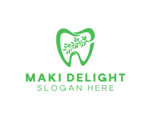 Green Dental Dentist logo design