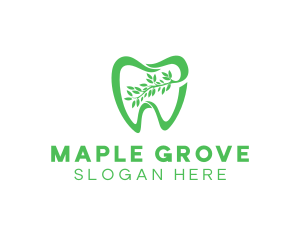 Green Dental Dentist logo design