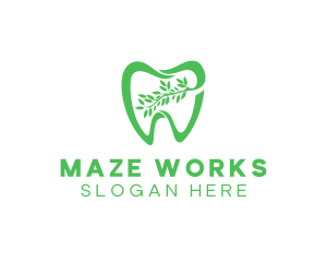 Green Dental Dentist logo design