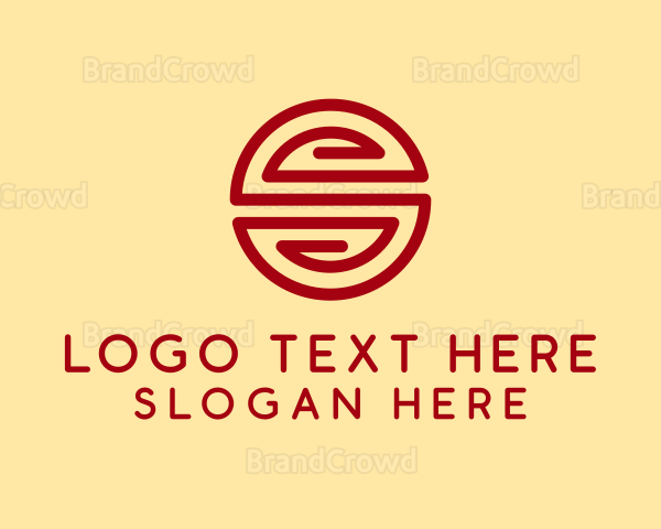 Generic Asian Ornamental Letter S Logo