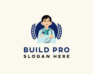 Surgeon - Medical Male Doctor logo design