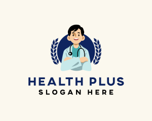 Medical Male Doctor logo design