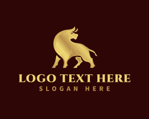 Ox - Luxury Bull Ranch logo design