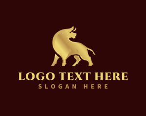 Steak - Luxury Bull Ranch logo design