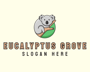 Eucalyptus - Happy Koala Branch logo design