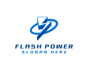 Lightning Bolt Power logo design