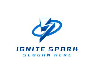 Spark - Lightning Bolt Power logo design