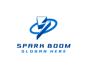 Lightning Bolt Power logo design