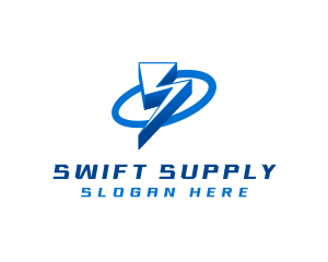 Supply - Lightning Bolt Power logo design