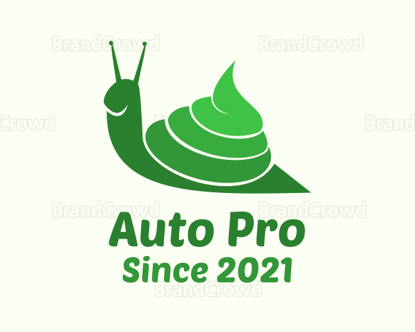 Green Poop Snail Logo