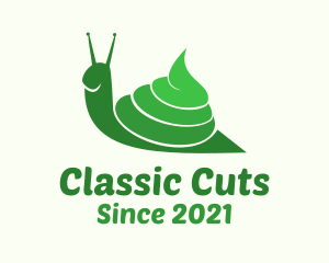 Green Poop Snail logo design