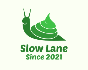 Snail - Green Poop Snail logo design