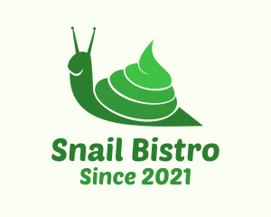 Green Poop Snail logo design