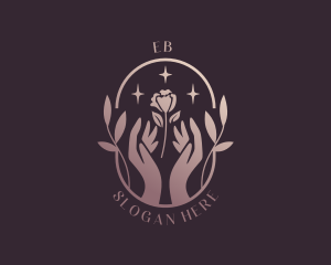 Classic - Flower Hands Wellness logo design