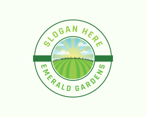 Lawn Field Mowing logo design