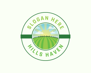 Lawn Field Mowing logo design