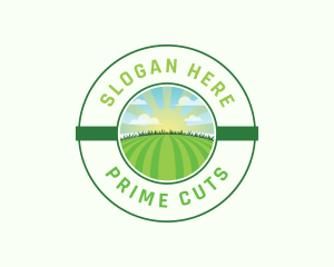 Lawn Field Mowing logo design