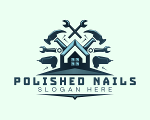 Nails - Construction Roof Carpentry logo design