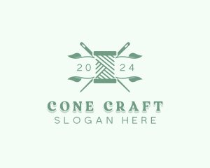 Crochet Yarn Weaving logo design