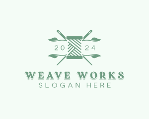 Crochet Yarn Weaving logo design