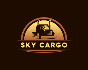 Logistics Truck Vehicle logo design